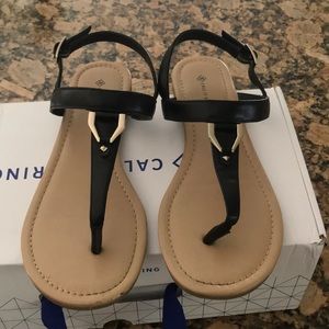 Black Jadene Call It Spring Sandals